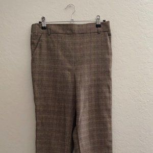 Tan Plaid Trousers